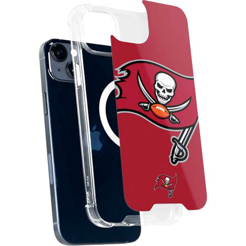 NFL Tampa Bay Buccaneers Large Logo iPhone 15 Plus MagSafe Case